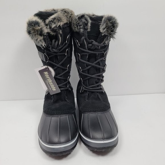 Northside Katsura Womens Insulated Waterproof 3M Black Snow Boots US Size 10 NWT - Picture 5 of 12